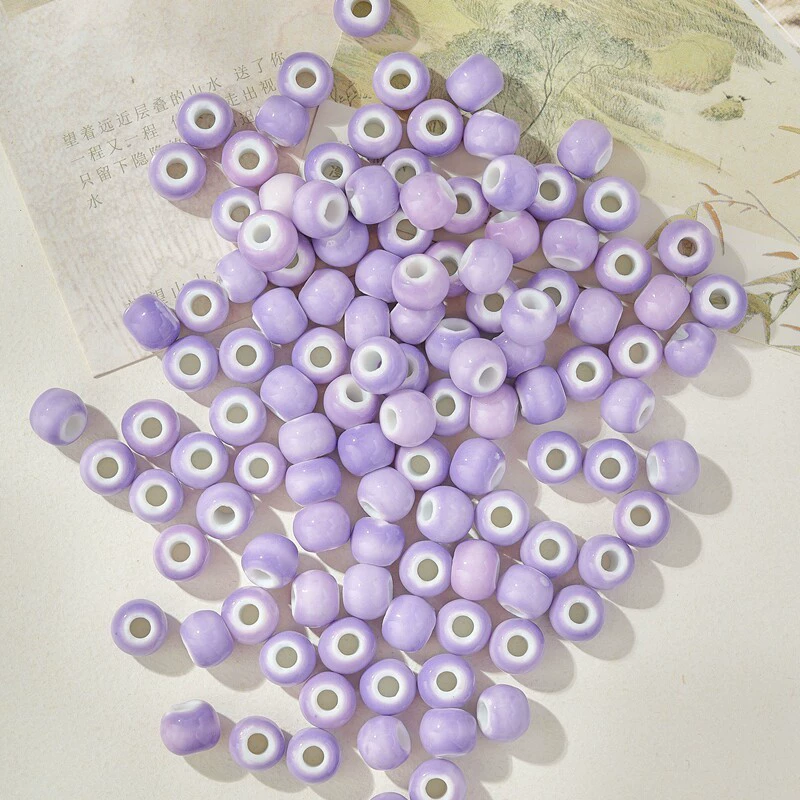 Бусы, многоцветный аксессуар, керамические аксессуары, DIY, 6 мм