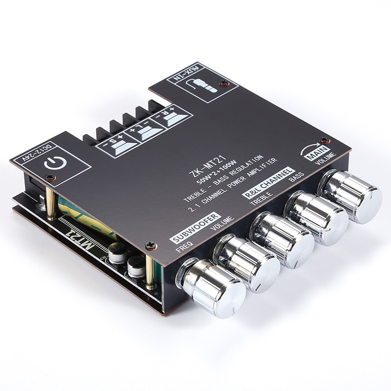 ZK-MT21 2.1-channel Bluetooth digital amplifier module high and low pitch subwoofer neutral. No logo
