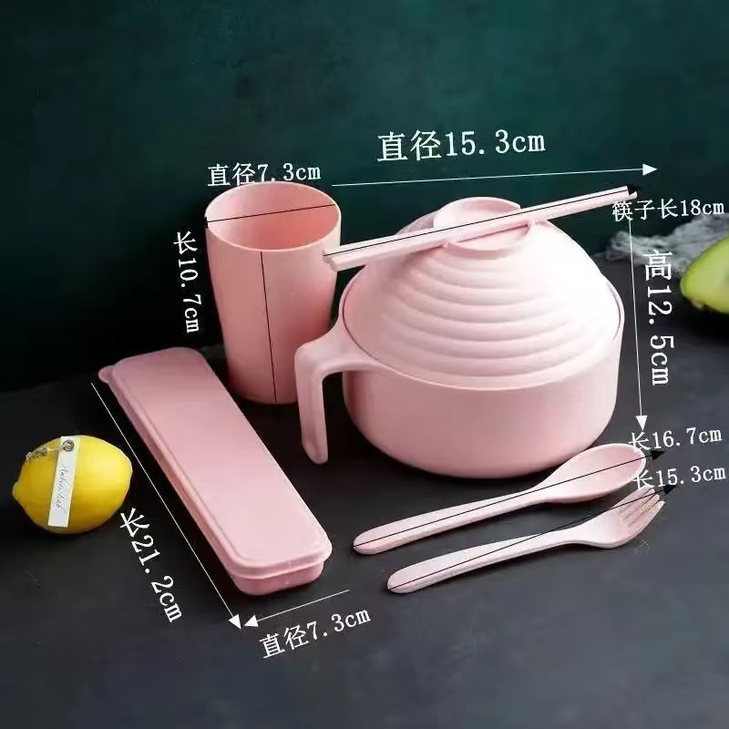 노르딕 파우더 [라면그릇+숟가락+젓가락+포크+식기상자+컵] 상자에 포장