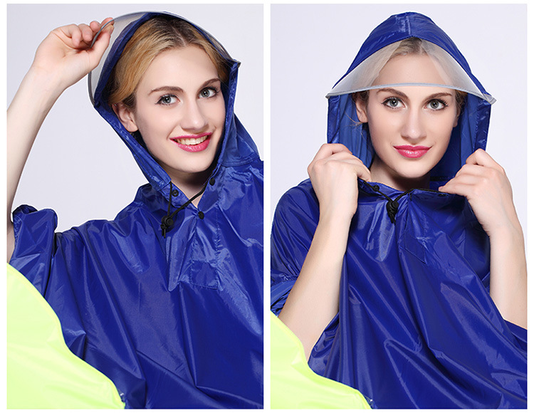 mefine Mingjia Adult Cycling Oxford Cloth Raincoat, non-disposable large brim outdoor cycling raincoat detail image 17