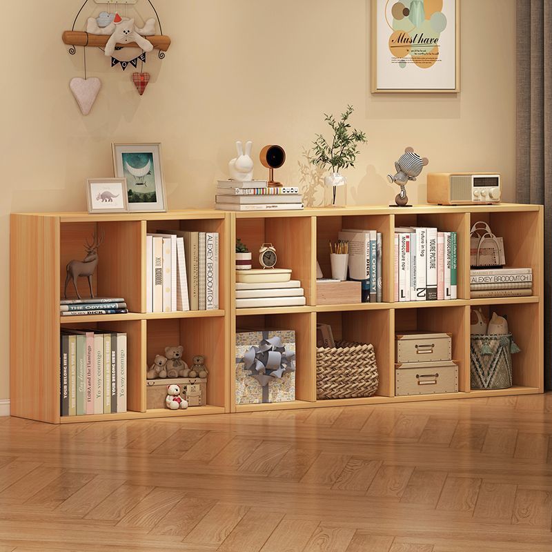 Bookshelf floor-standing storage cabinet eight-grid cabinet minimalist modern grid cabinet low cabinet living room integrated full-wall storage cabinet bookshelf