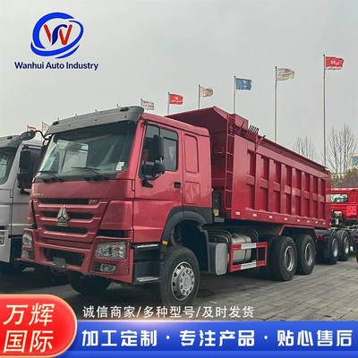 Howo 371-horsepower heavy-duty eight-wheel dump truck for transporting soil and rocks at mining sites