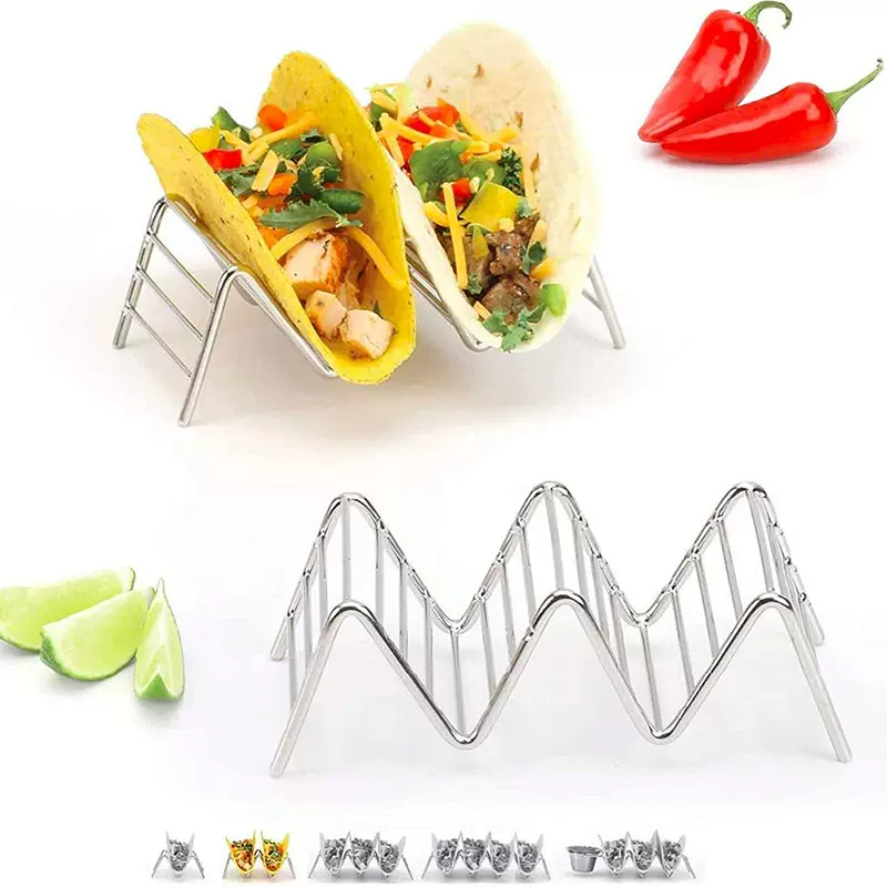 OASISWJ寿司收纳架小吃展示架夹层汉堡玉米饼304不锈钢架子厨房