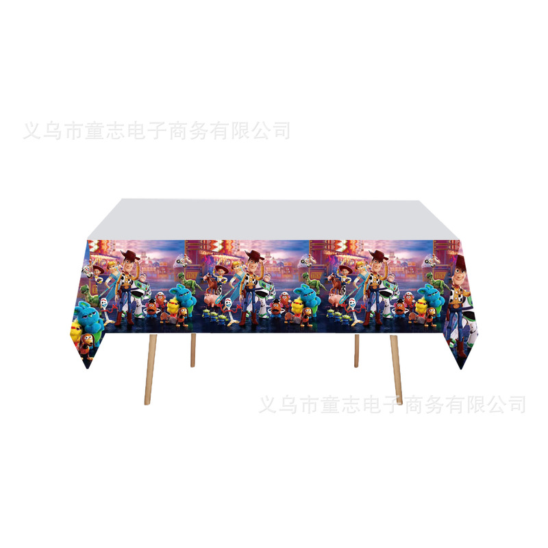 厂家直销新款现货儿童卡通生日派对装扮一次性长方形卡通桌布宴会|undefined