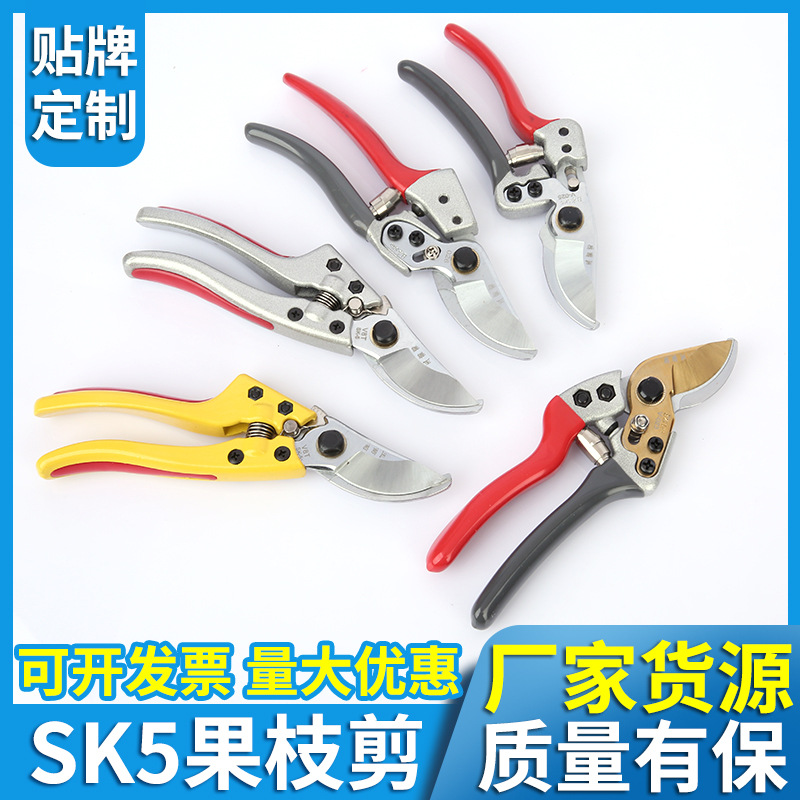 玉葡萄果树枝剪刀园林工具摘果剪刀花艺果树弯头修枝剪批发
