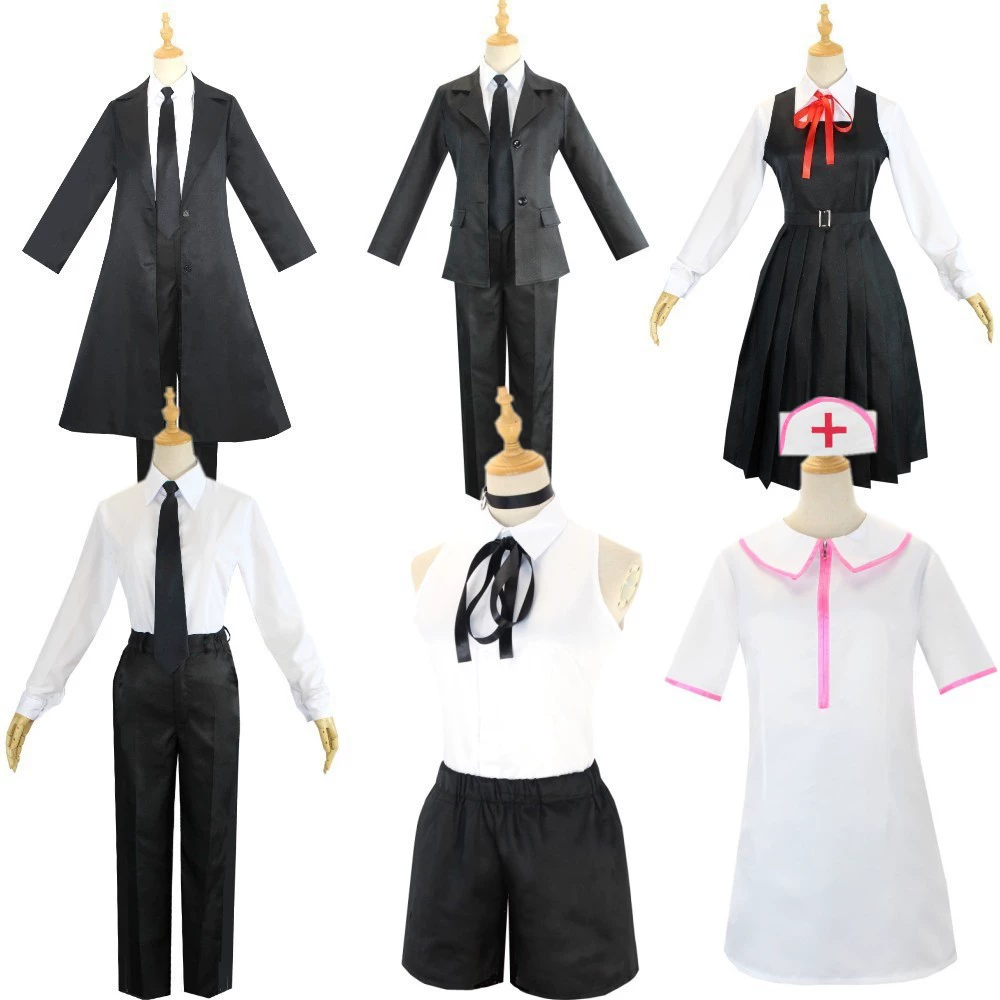 Бензопила человек COS три орла к Макима дьявол Охотник Pawa Yoshida Kuanwen COS женская одежда медсестер