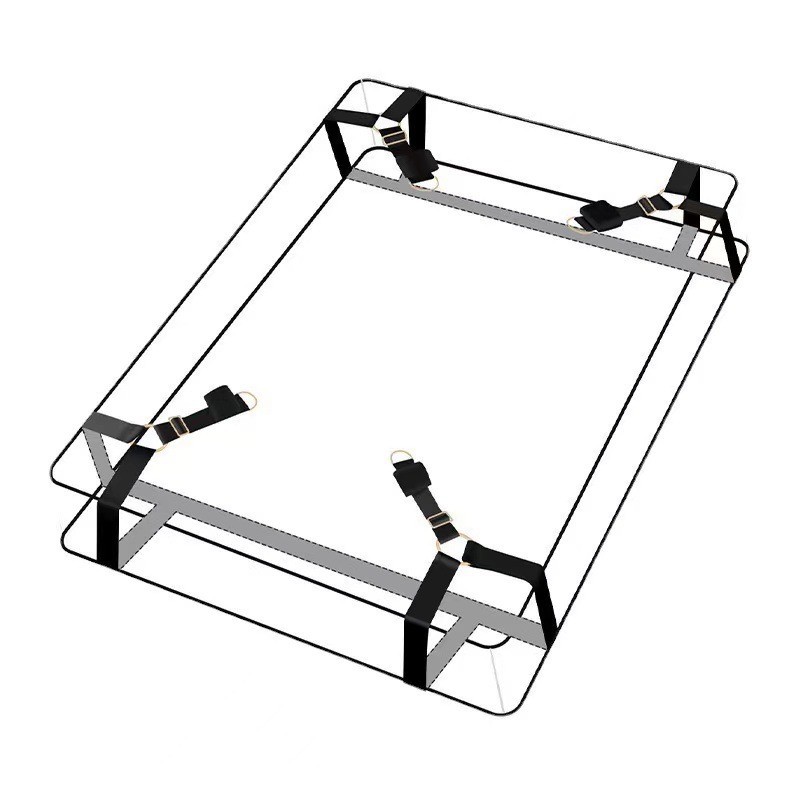 Multi-Use Bondage Bed Restraints with Detachable Triangular Straps for Couples — detail image 4