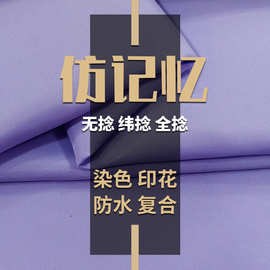 涤纶全捻纬捻75D仿记忆面料 复合里布防泼水冲锋衣运动服夹克面料