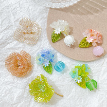 水晶米珠手工编织铃兰花胸花贴片diy手工饰品发饰耳饰配件材料