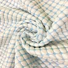 供應針織空氣層床墊布 大提花針織面料防水防火加香處理針織布料