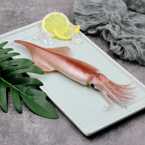 PVC simulation food dishes, aquatic products, seafood models, fake squid, export creative ornaments, live broadcast shooting props
