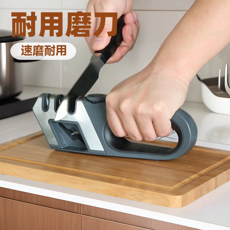 Шлифовальный станок из вольфрамовой стали Многофункциональный точильный камень Домашняя кухня Быстрый шлифовальный нож для резки многоцелевой кухонный инструмент ABS