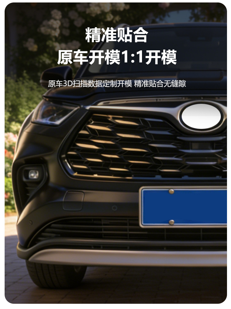 Suitable for 22-26 Models of Toyota Highlander, Insect-Proof Net for the Front Grille, Water Tank Protective Cover, Anti-Insect and Anti-Lint Modification Parts