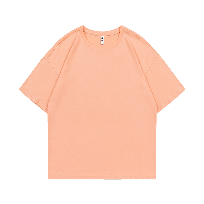 Marca de moda de algodón de manga corta camiseta de cuello redondo ropa de clase camisa cultural camisa publicitaria ropa de trabajo ropa de trabajo impresión personalizada patrón de logotipo