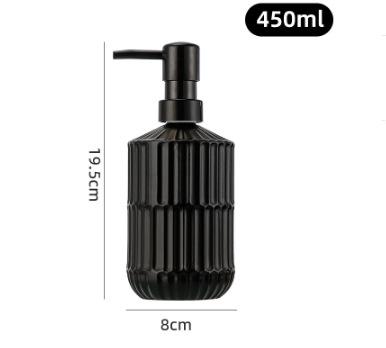 Amazon 400ml botella de champú de vidrio transparente diamante desinfectante de manos botella de jabón líquido de baño botella de vidrio