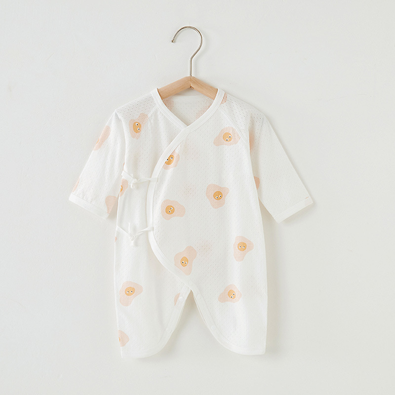 Newborn Clothes 0-6 Months Summer Jaysuit Baby Thin Butterfly Clothes Baby Baby Cotton Pajamas 1