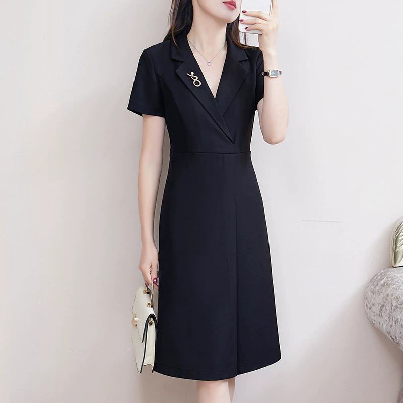 901 Костюм-платье Лето 2023 Новый светильник Пухлая девушка, очень большой размер, Женская Профессиональная элегантная юбка высокого класса