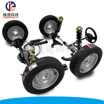 四轮悬挂车桥一体碟刹后桥麦弗逊独立悬挂桥减震弹簧配件耐震