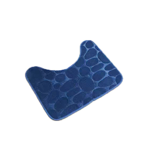 Cross-border bathroom toilet set with coral velvet anti-slip bath mat home use