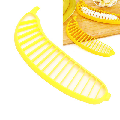 多功能切果器切片工具  厂家现货创意香蕉切片器一体式水果分割器