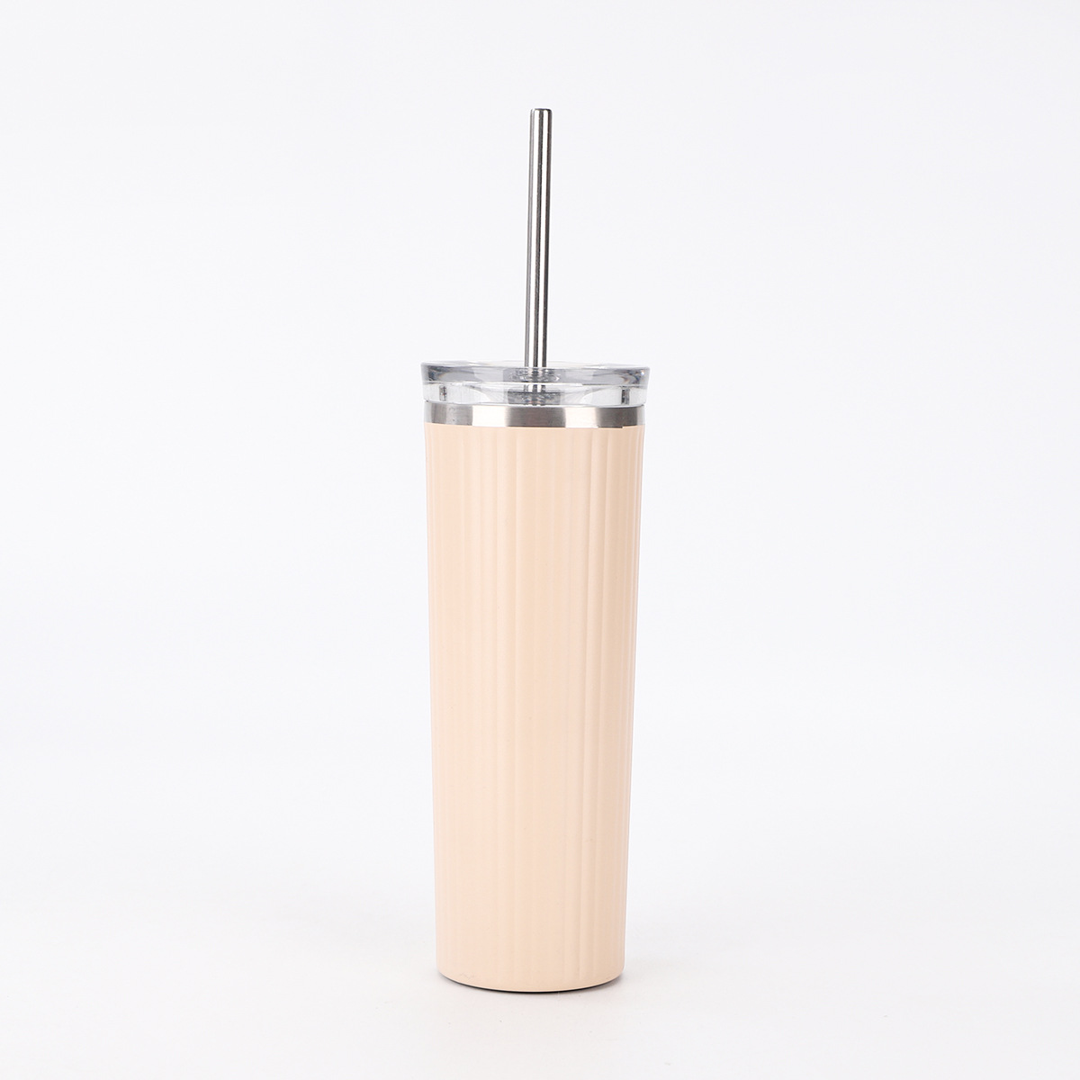 Nuevo taza de café de oficina con paja taza de bebida directa de gran capacidad 304 taza de vacío de acero inoxidable mayorista