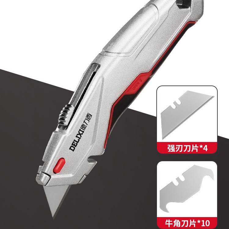 Cuchillo multiusos plegable de alta resistencia cuchillo eléctrico industrial para cables papel tapiz hoja retráctil