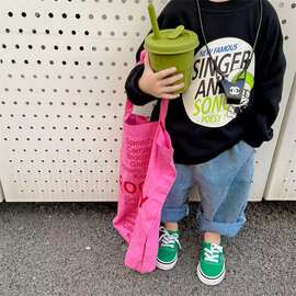 纯棉男童圆领卫衣儿童秋装2024新款韩版春秋季宽松洋气印花上衣潮