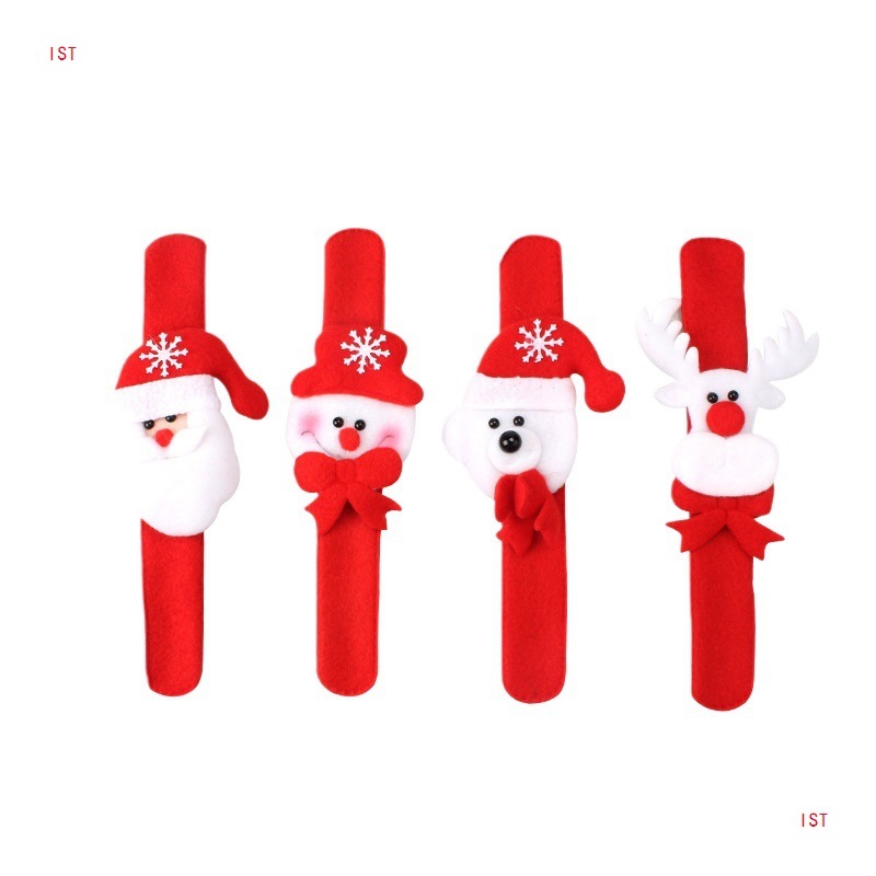 Regalos de Navidad brillante collar Santa Claus pulsera juguetes para niños regalos de vacaciones para estudiantes niños