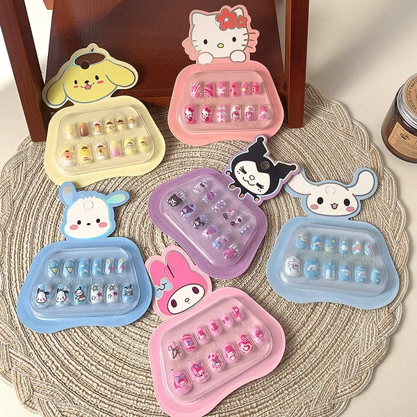 Children's Nail Art Patch Girls Nail Art Cute Wear Armor Reusable Removable Nail Art Patch Wholesale