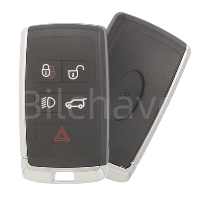 Suitable for 5-button Land Rover, Jaguar, Range Rover, Discovery. Original model smart card remote control car key replacement shell (Car Keys) - suv-light-button
