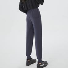 【特厚防风裤】男女双面慕斯绒700克真防风运动裤子冬季加厚款