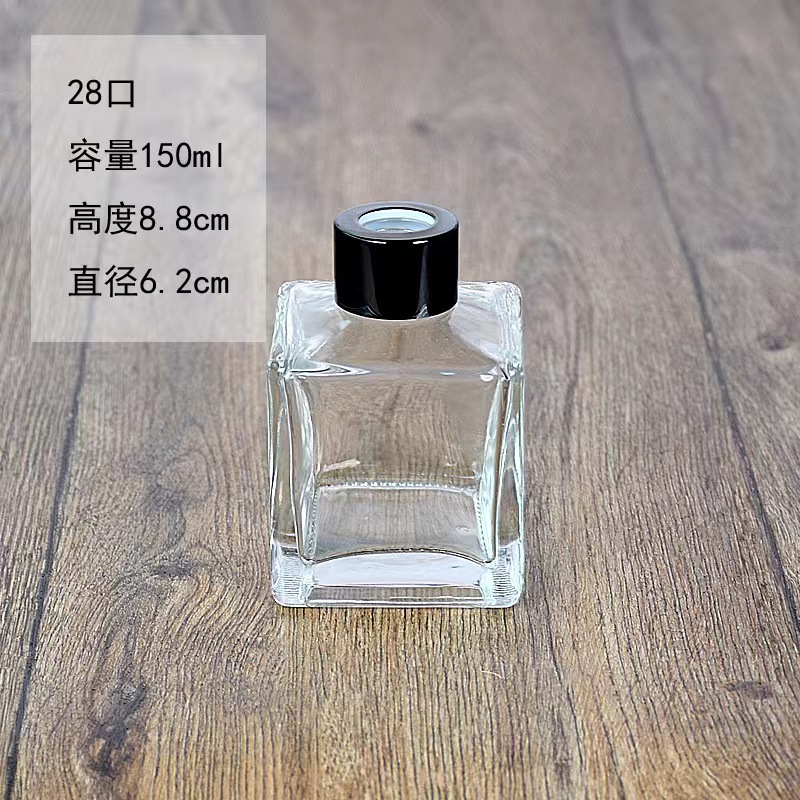 Transparente; 150 ml (tapón interior + tapa negra)