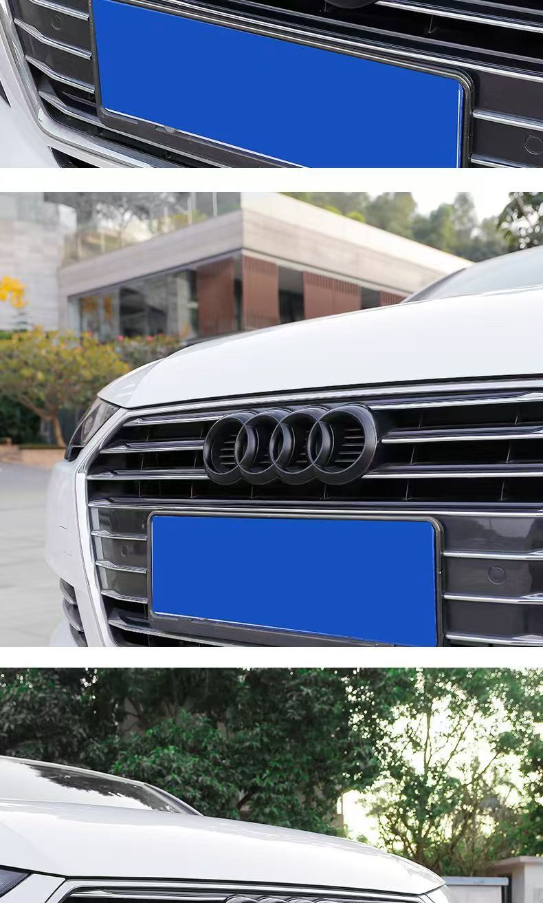 Applicable to Audi four-ring standard Q3Q5 net standard A5A6A4L modification RS3 front standard rear tail standard Audi front and rear car logo