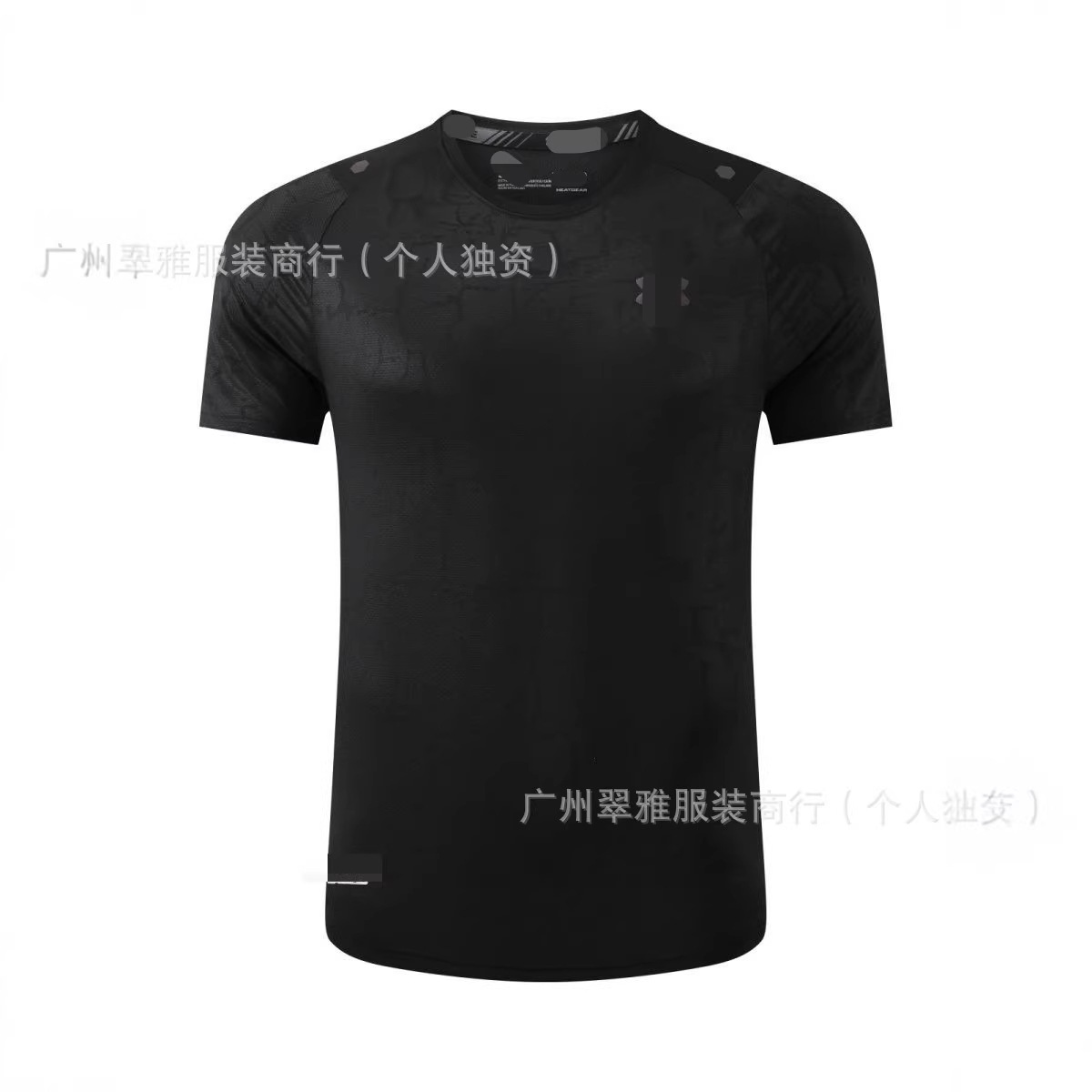 潮流跨境休闲T恤速干短袖套装男士夏季跑步运动健身透气吸湿上衣