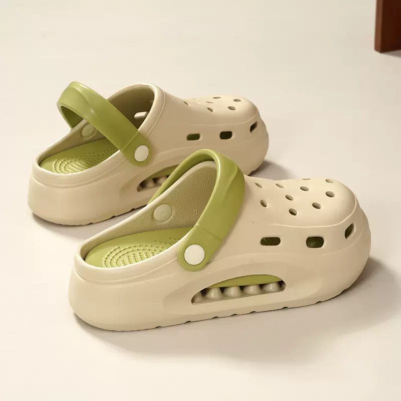 EVA洞洞鞋女款夏季外穿踩屎感增高厚底5CM防滑时尚网红可爱沙滩鞋