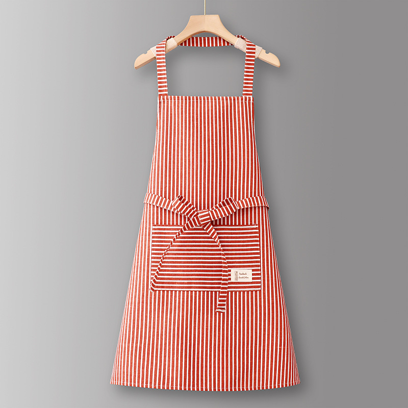 Red-ZJ632 면 세로 줄무늬