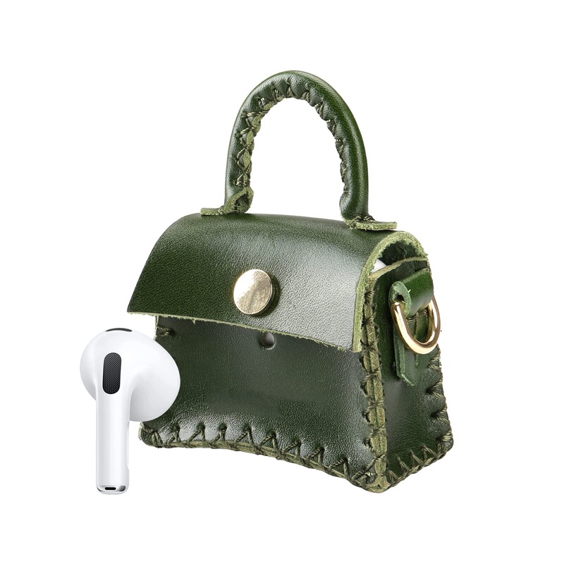 Hot sale vintage vegetable tanned leather earphone protective cover for AirPods leather case genuine leather FreeBuds 5 protective case Hot sale vintage vegetable tanned leather earphone protective cover for AirPods leather case genuine leather FreeBuds 5 protective case