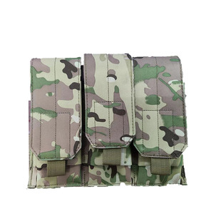 Outdoor military camouflage multifunctional tactical triple clip quick release CS field portable outdoor clip bag