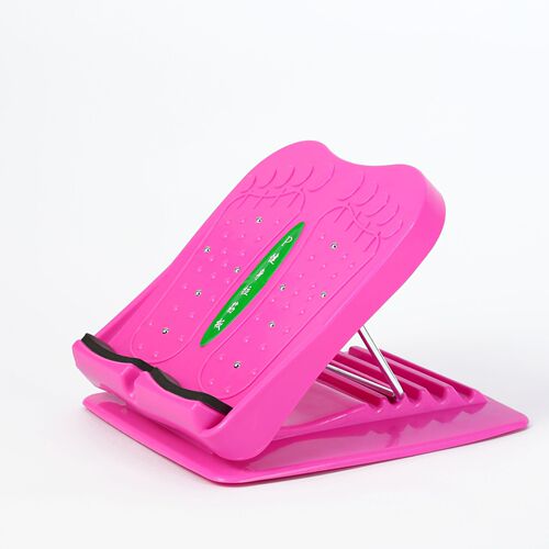 Indoor fitness stretching board with magnetic inclined step for leg stretching, yoga, foldable joint corrector