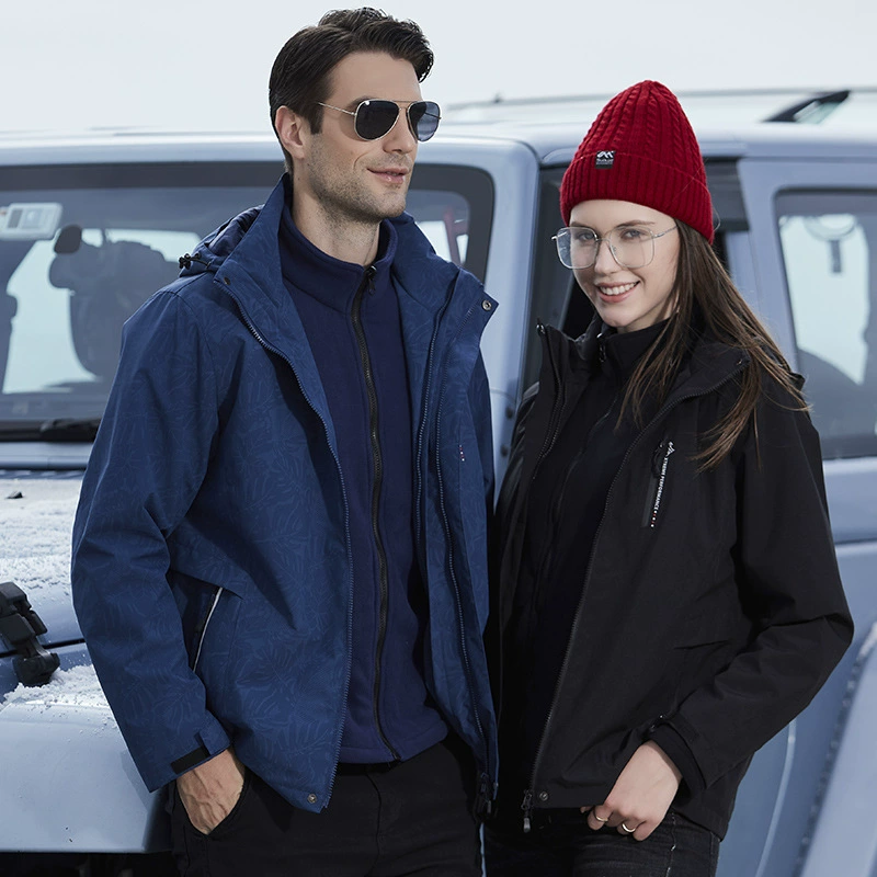 Новая уличная штурмовая одежда для мужчин и женщин, комплект из двух предметов «Три в одном», съемная флисовая подкладка, чтобы согреться от холода, а также водонепроницаемая и ветрозащитная.