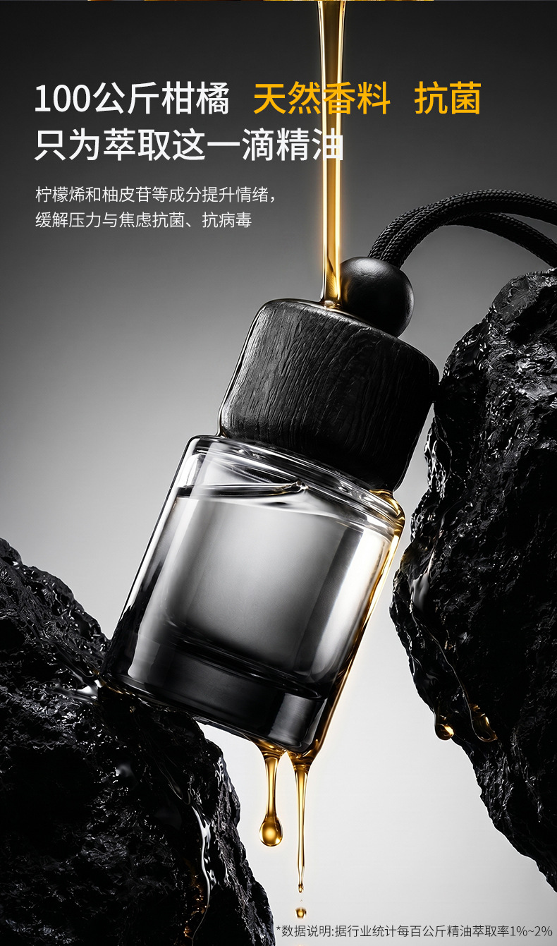 Car-Mounted Fragrance Pendant, High-End Car Interior Fragrance Perfume Accessory, Long-Lasting Fragrance Specifically for Vehicles