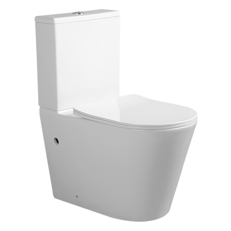 Fabricante dual de dos piezas del retrete del botón rasante del retrete de la filigrana del CE del estándar australiano