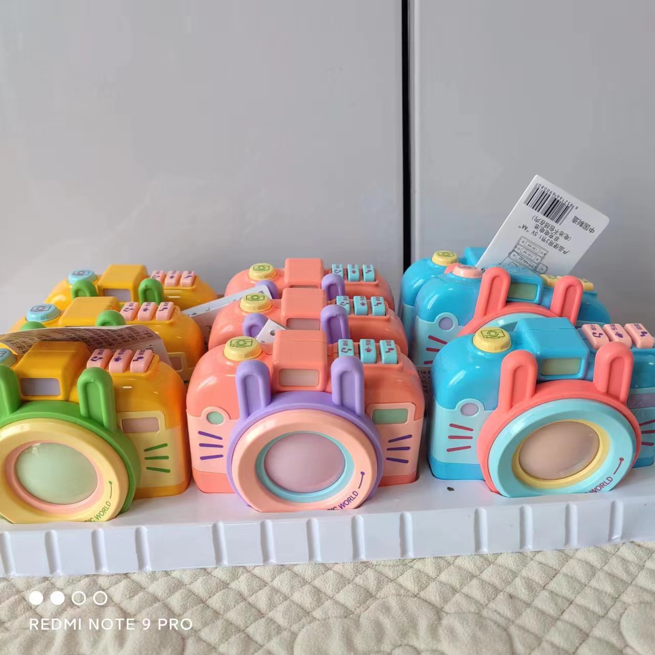 恒佳玩具9008 儿童玩具 儿童音乐灯光照相机 三色混装卡通照相机
