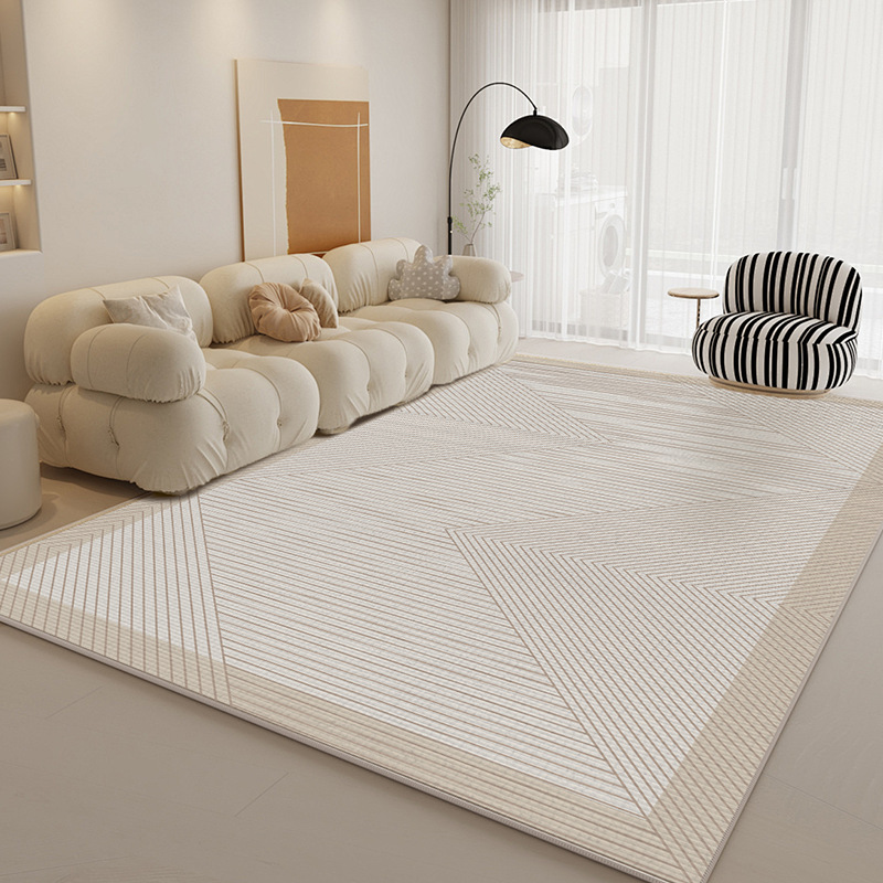 Alfombras sala de estar 2025 sofá francés retro crema viento alfombra de suelo impermeable a prueba de contaminación viento doméstico desmontable