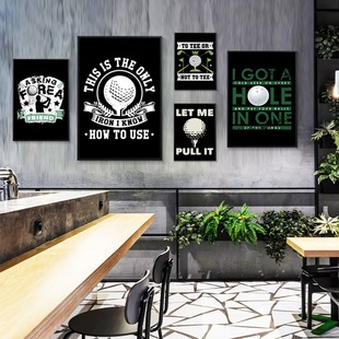Sports poster Golf hanging painting Sports indoor golf golf course club supplies store wall decoration