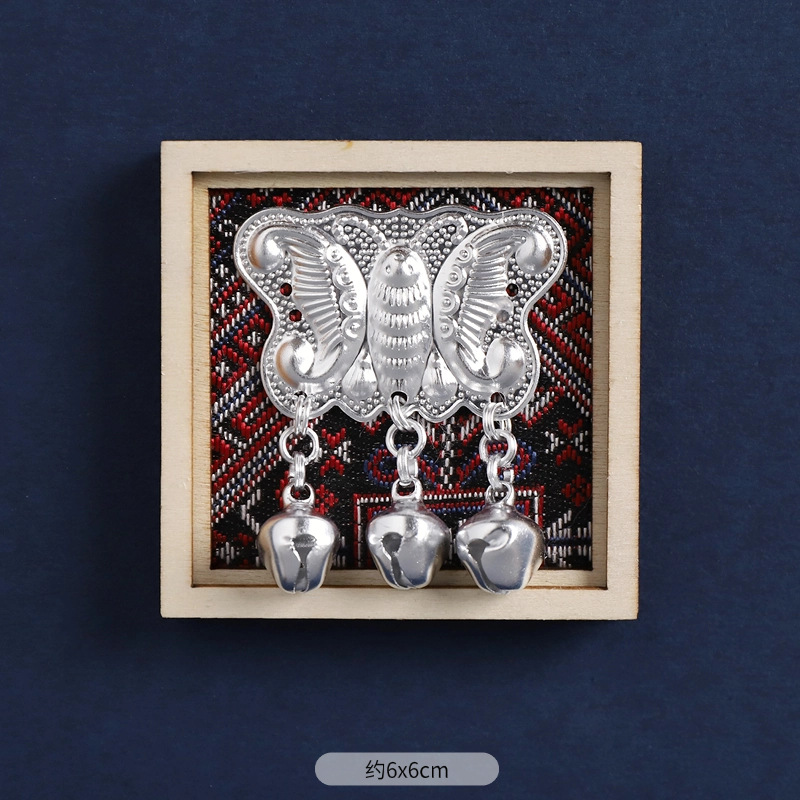 Fridge magnet, small bell with butterfly