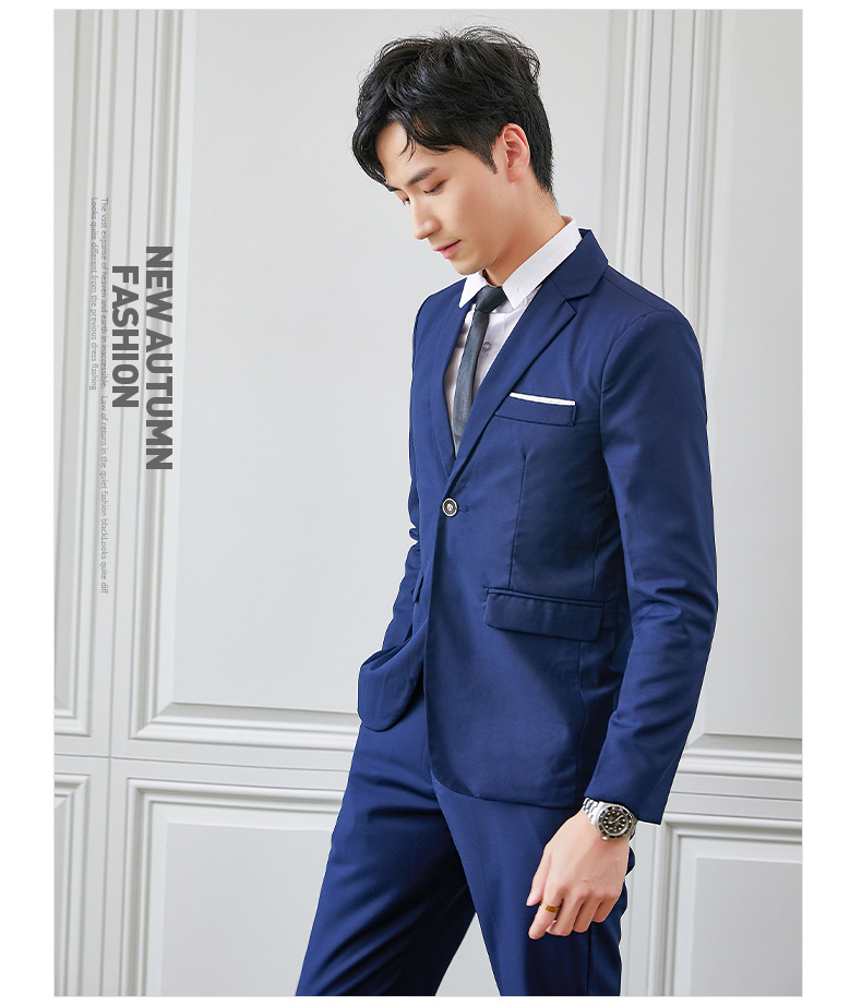 Traje de hombre de primavera y otoño para hombre traje coreano slim fit traje profesional para hombre vestido de novia mejor ropa para hombre