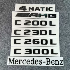 Mercedes-Benz E300L qara E200L E260 arxa emblemi, E350L yazı stikeri