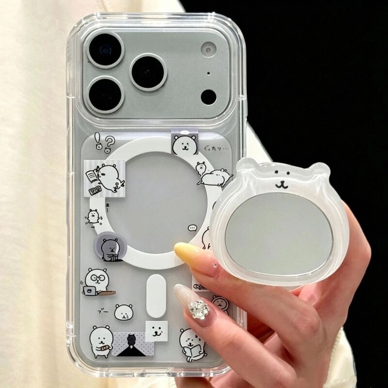 Little Bear is suitable for Samsung s23fe phone case s26ultra/s24plus/s21 magnetic 3 Apple 17promax Little Bear is suitable for Samsung s23fe phone case s26ultra/s24plus/s21 magnetic 3 Apple 17promax