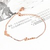 Small design ankle bracelet stainless steel, brand high quality accessory, 2022, Korean style, simple and elegant design